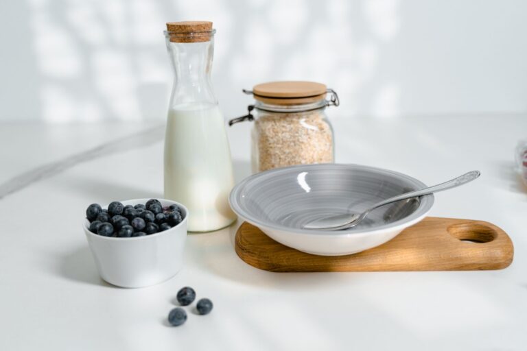 breakfast meal prep ideas in glass jars and containers ready for the week