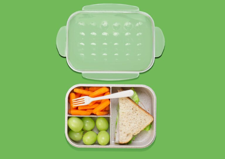 easy healthy lunch ideas packed in glass meal prep containers for a busy family