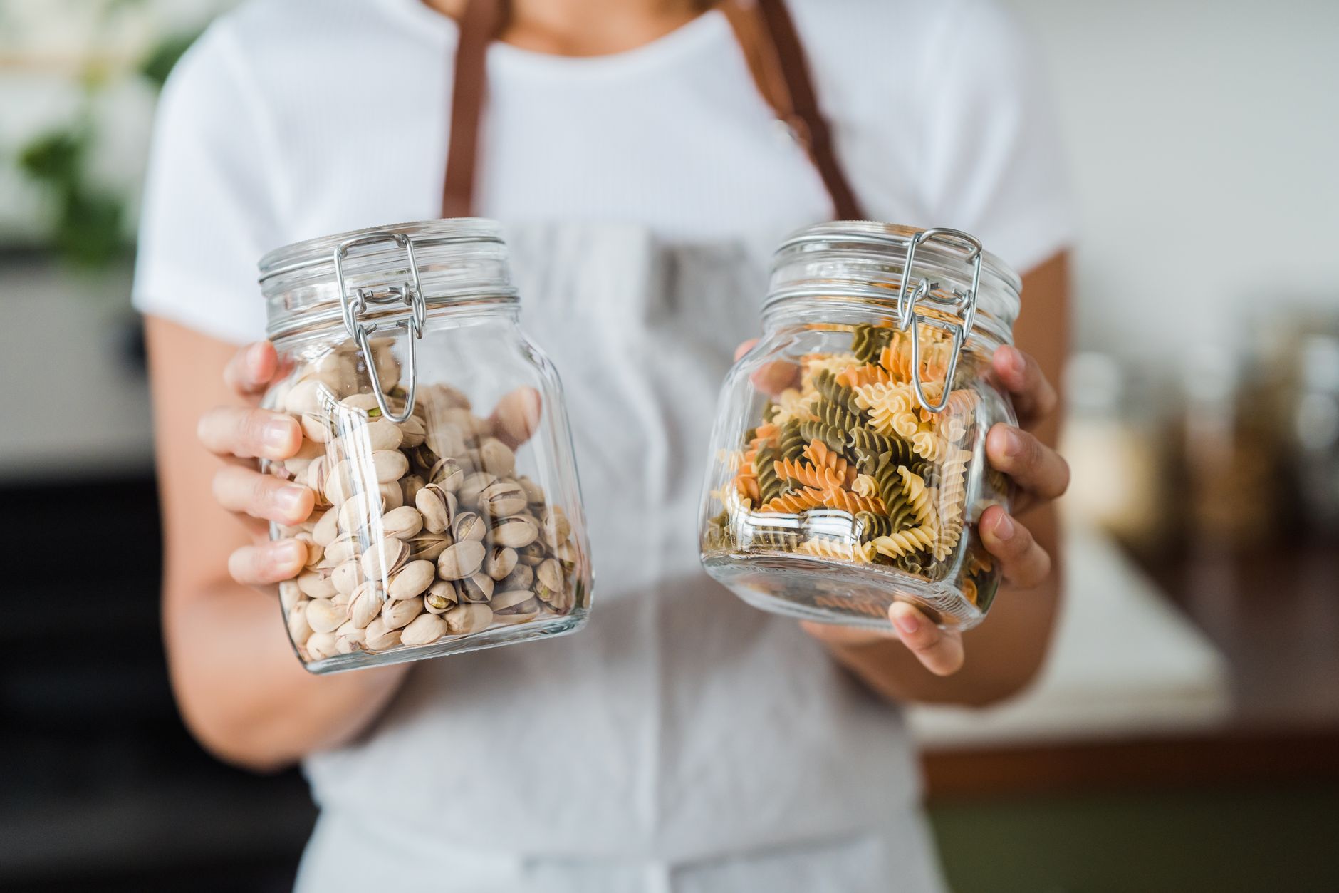 mason jar pasta salad and healthy packed lunches for the week