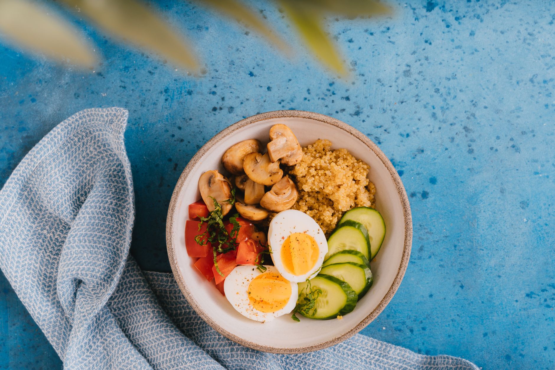 savory make ahead breakfast grain bowl with quinoa egg and roasted vegetables